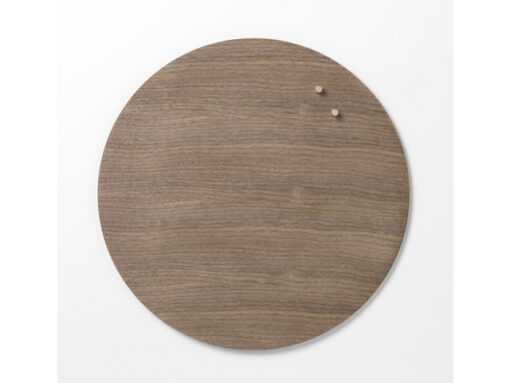 Glasmagneetbord Naga rond 45cmwalnoot