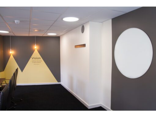 Glasmagneetbord Naga rond dia.100cm Pure White