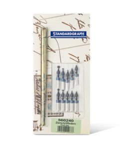 Kalligrafiepunt Standardgraph sier- schrift Profi set à 10  pen- punten en penhouder