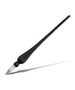 Kalligrafieset Standardgraph zwart met glaspen en inktpotje