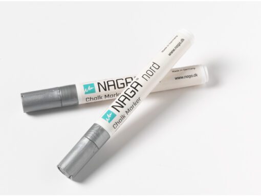 Krijtbordmarker 4,5mm Naga    set a 2 st. zilver