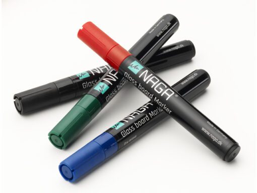 Krijtbordmarker 4,5mm Naga    set a 4st. ass