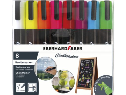 Krijtmarker Eberhard Faber set à 8 stuks