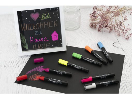 Krijtmarker Eberhard Faber set à 8 stuks