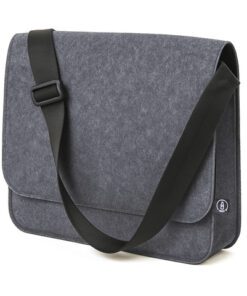 Laptoptas Messenger RPET      donker grijs 36x27x8cm