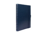 Notitieboek Multo Hannibal A5 roomwit papier 55 vel 120     grams blauw kunstleder
