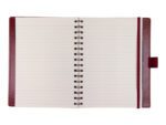 Notitieboek Multo Hannibal A5 roomwit papier 55 vel 120     grams bordeaux kunstleder