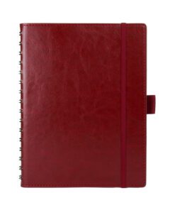 Notitieboek Multo Hannibal A5 roomwit papier 55 vel 120     grams bordeaux kunstleder