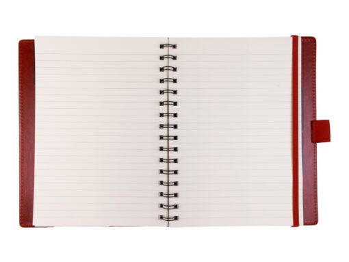 Notitieboek Multo Hannibal A5 roomwit papier 55 vel 120     grams cognac kunstleder