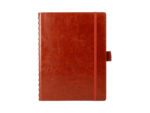 Notitieboek Multo Hannibal A5 roomwit papier 55 vel 120     grams cognac kunstleder