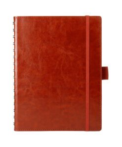 Notitieboek Multo Hannibal A5 roomwit papier 55 vel 120     grams cognac kunstleder