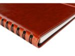 Notitieboek Multo Hannibal A5 roomwit papier 55 vel 120     grams cognac kunstleder