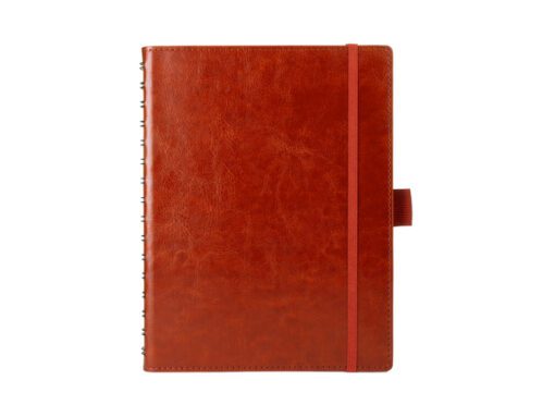 Notitieboek Multo Hannibal A5 roomwit papier 55 vel 120     grams cognac kunstleder