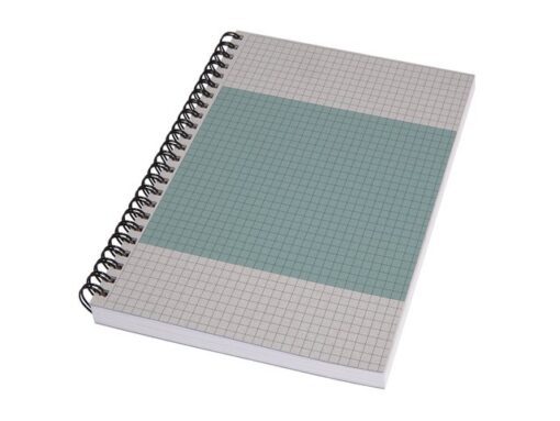 Notitieboek Sigel Quicknote A5 Spiraal Light Blue geruit    softcover 160 pagina's 80 grams