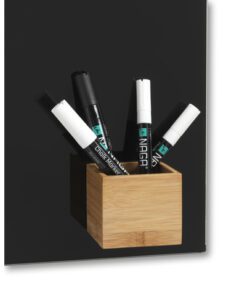 Opbergbox Naga bamboo 6x6x6cm magnetisch super sterk