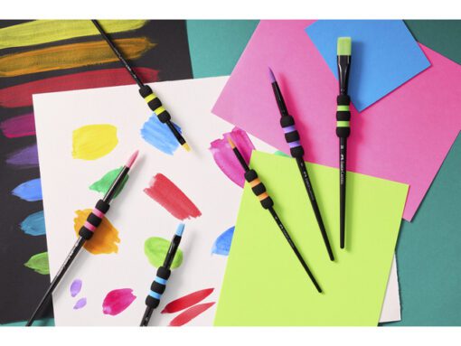 Penselen Faber-Castell Soft Touch zwart set 6 stuks