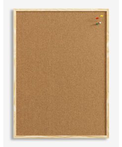 Prikbord Naga kurk 40x60cm    met houten omlijsting