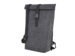 Rolltop-rugzak Juscha RPET    donker grijs 39x51x11cm