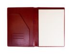Schrijfmap Multo Hannibal A4 bordeaux kunstleder met        schrijfblok