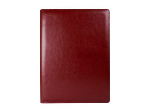 Schrijfmap Multo Hannibal A4 bordeaux kunstleder met        schrijfblok