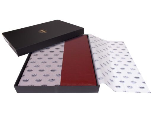 Schrijfmap Multo Hannibal A4 bordeaux kunstleder met        schrijfblok