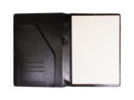 Schrijfmap Multo Hannibal A4 zwart kunstleder met           schrijfblok