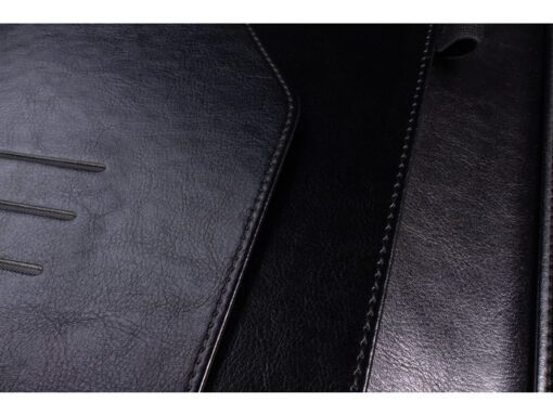 Schrijfmap Multo Hannibal A4 zwart kunstleder met           schrijfblok