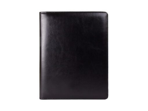 Schrijfmap Multo Hannibal A5 zwart kunstleder met           schrijfblok