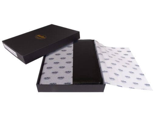 Schrijfmap Multo Hannibal A5 zwart kunstleder met           schrijfblok