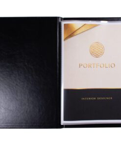 zachte afwerking. De verzorgde afwerking en subtiele sierstiksels zorgen voor een representatieve uitstraling. Het album is veelzijdig inzetbaar en uitermate geschikt als menukaartmap voor horeca