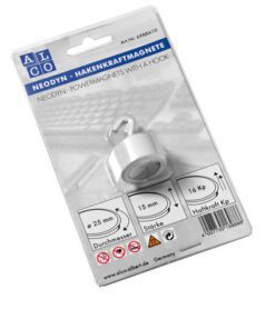 magneet Alco 20mm haak trekkracht 16 kp wit