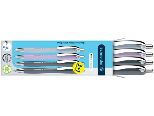 Balpen Schneider Rave XB Trend assorti doos à 3+1 gratis