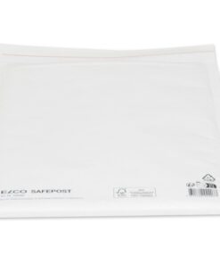 waardoor u de plastic bubbeltjesfolie van het papier kunt scheiden. De gehele zak is gemaakt van minimaal 85% gerecycled materiaal en het buitenvak