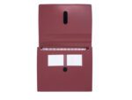 Documentenmap Foldersys A4 PP 12 vaks accordeonmap bordeaux