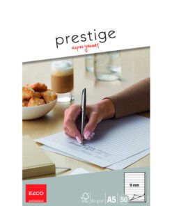 Elco Schrijfblok Prest.80gr.A5Gelijnd Wit - 50 vel.14,8 x 21                              cm