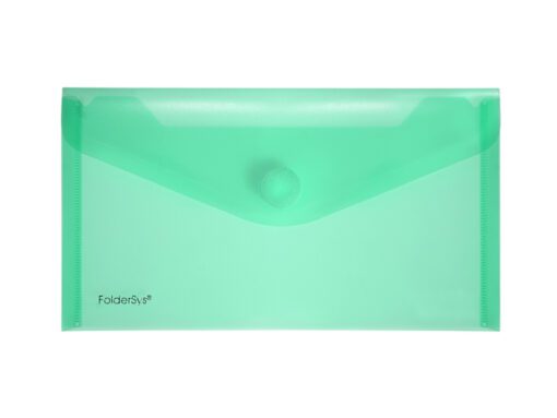 Enveloptas Foldersys 120x220mmPP transp groen