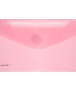 Enveloptas Foldersys 120x220mmPP transp rood
