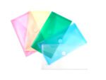 Enveloptas Foldersys 120x220mmPP transp rood