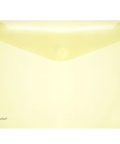 Enveloptas Foldersys A4 PP    dwars transp geel                                           A4 Velcro Envelop Geel