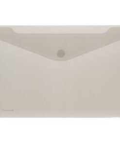 Enveloptas Foldersys A4 PP    dwars transp grijs geribbeld                                A4 Velcro Envelop Smoke