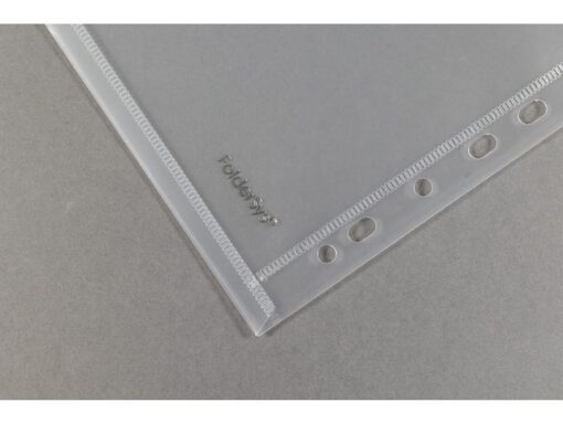 Enveloptas Foldersys A4 PP    transp 11-gaats                                             A4 Omslag Met Universele Perf.