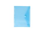 Enveloptas Foldersys A4 PP    transp blauw 11-gaats