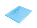 Enveloptas Foldersys A4 PP    transp blauw 11-gaats