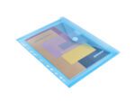 Enveloptas Foldersys A4 PP    transp blauw 11-gaats
