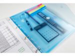Enveloptas Foldersys A4 PP    transp blauw 11-gaats