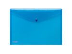 Enveloptas Foldersys A4 PP    transp blauw                                                Doorzichtbaar envelop met druk