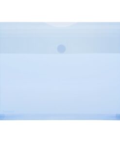 Enveloptas Foldersys A4 PP    transp blauw met vouwranden