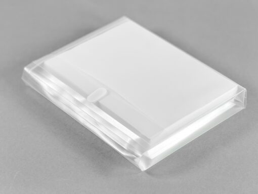 Enveloptas Foldersys A4 PP    transp  + expansievouw 50mm                                 Velcro omslag met balg 50mm249