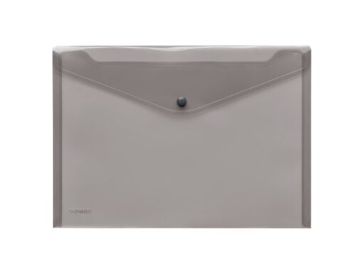 Enveloptas Foldersys A4 PP    transp grijs                                                Doorzichtbaar envelop met druk