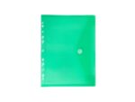 Enveloptas Foldersys A4 PP    transp groen 11-gaats